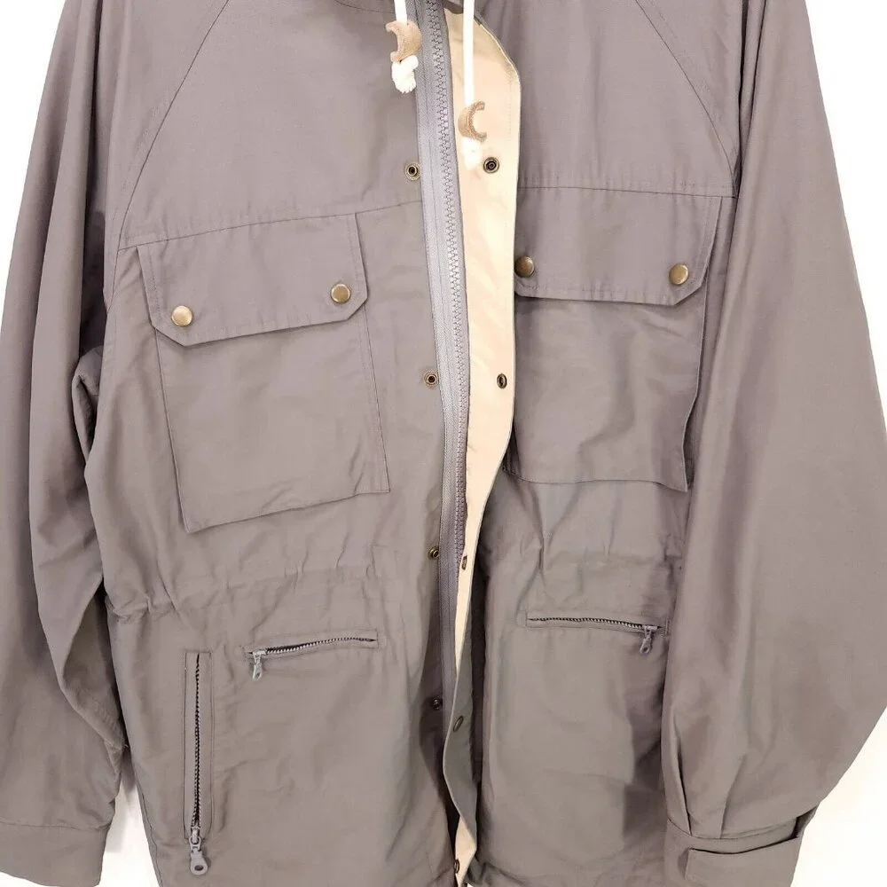 Jack Spade Bleecker Street Jacket Men's Large Gray Hoodie Pockets - Picture 4 of 14